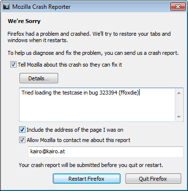 Crash Reporter