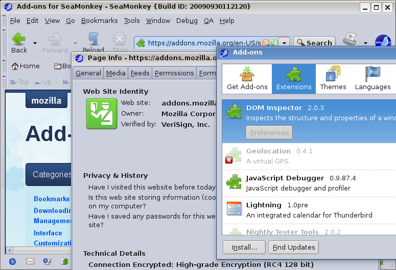 SeaMonkey 2.0 screenshot