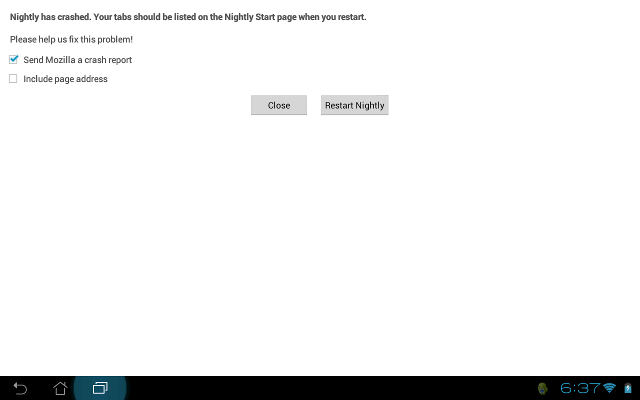 Android Crash Reporter